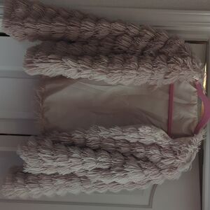 Faux Fur Jacket - Cream